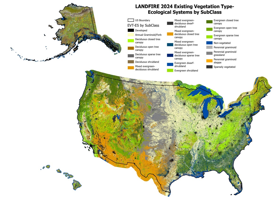 Flyout image of topography in northwest US