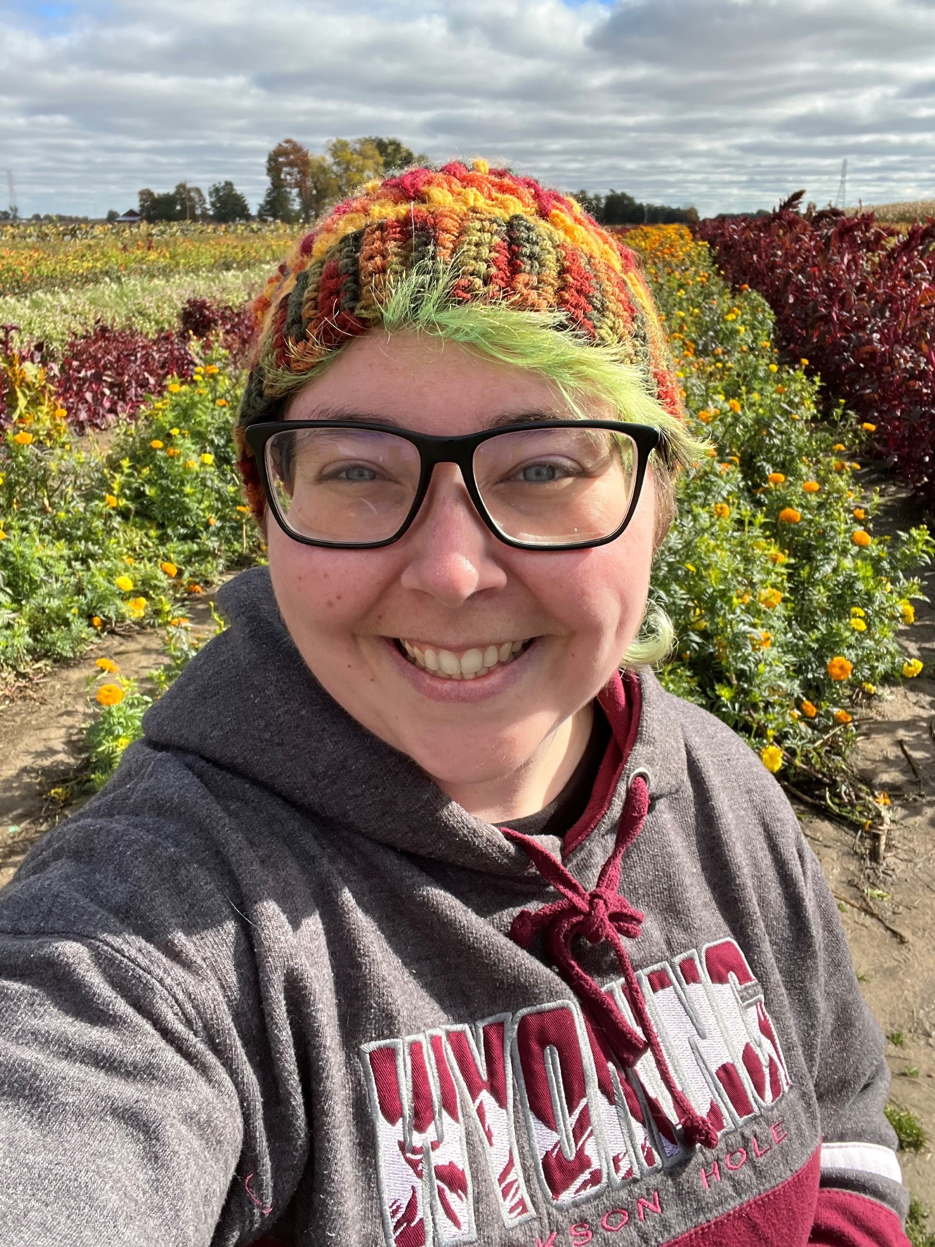 Picture of Ithaca in a field.