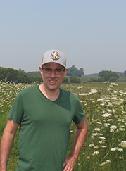 Picture of Ray in a field of flowers