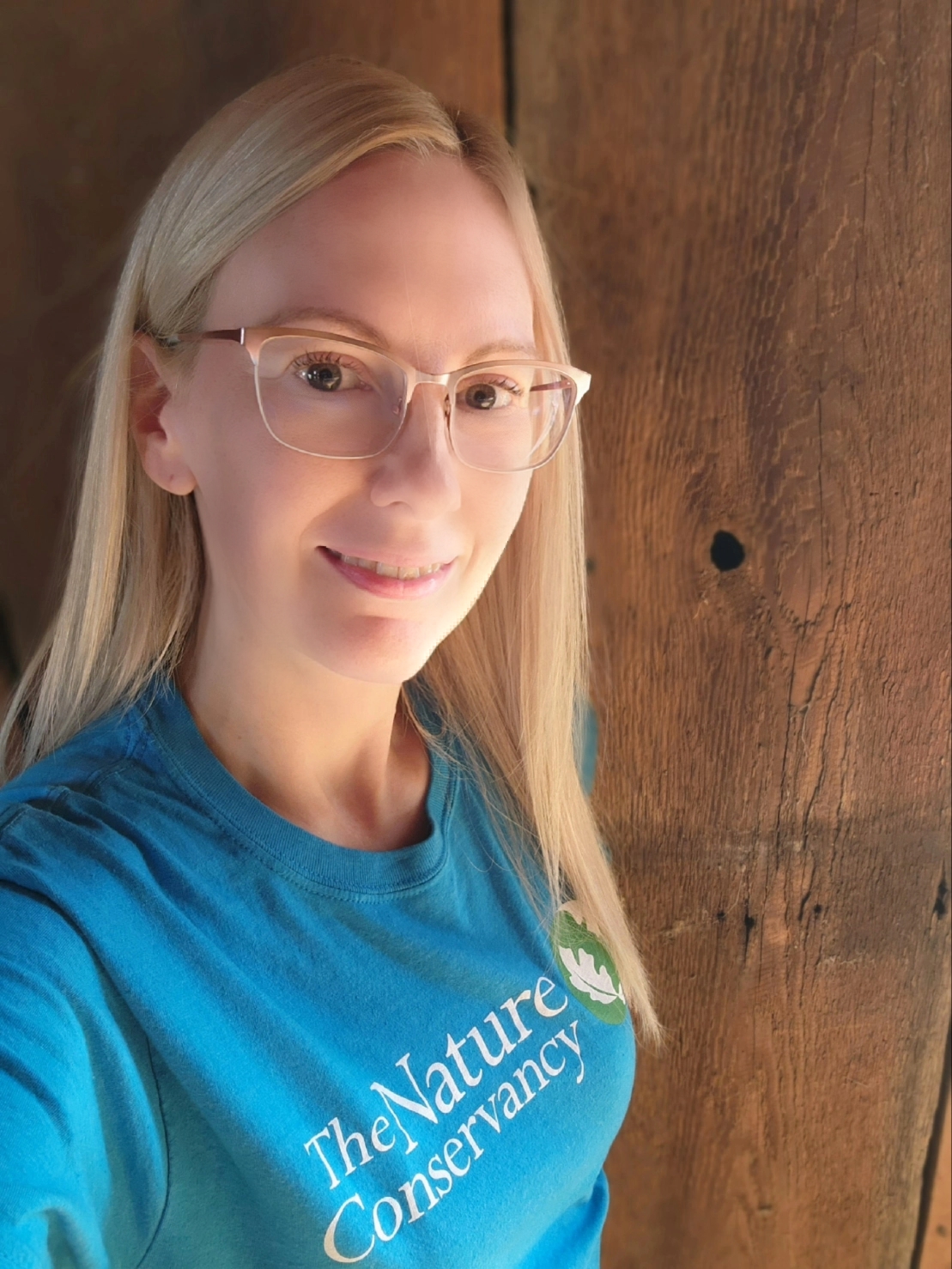 Picture of Sarah in a blue shirt