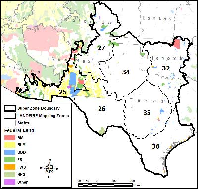 Image showing zones 25-36