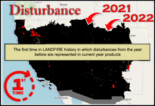 Picture of disturbance and years put into the image
